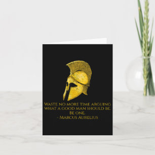 Cartão Marcus Aurelius - Filosofia Estática Cita Sobre Se