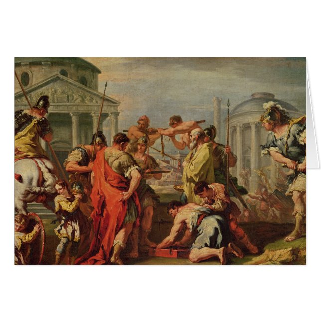 Cartão Marcus Furius Camillus e Brennus (Frente Horizontal)