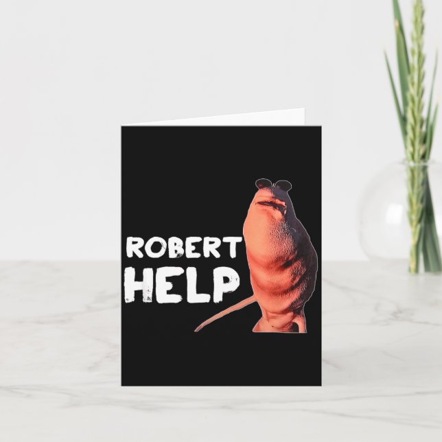 Cartão Marcus The Worm Meme Funny Graphics Vrchat Robert  (Frente)