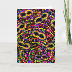 Cartão Mardi Gras Art