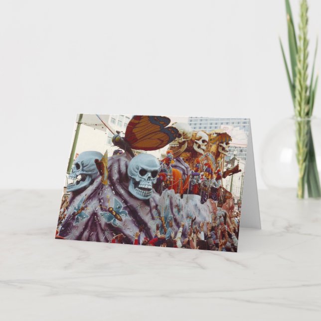 Cartão Mardi Gras Float (Frente)