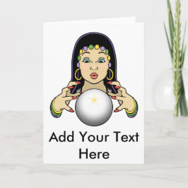 Cartão Mardi Gras Fortune Teller