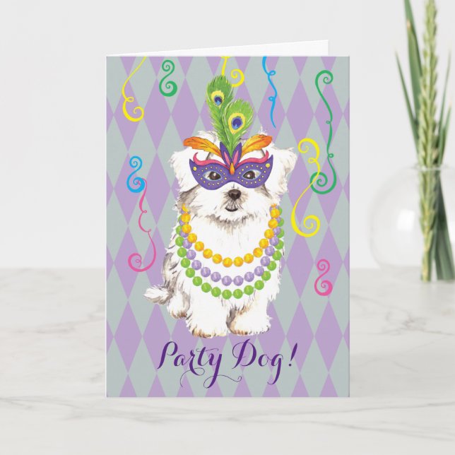 Cartão Mardi Gras Maltês (Frente)