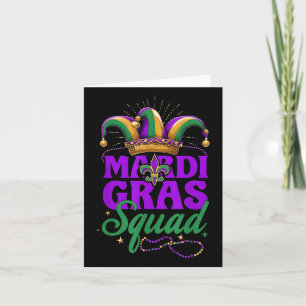 Cartão Mardi Gras Squad Matching Group Mardi Gras Cruise