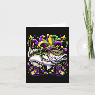 Cartão Mardi Gras White Byb Fish
