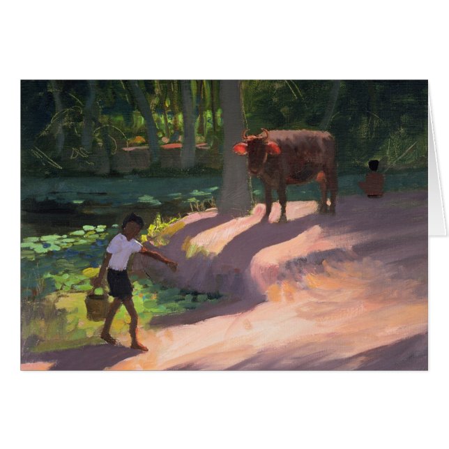 Cartão Marés India 1996 de Kerala (Frente Horizontal)