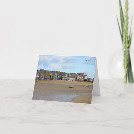 Cartão Marés para fora St Ives Cornualha Inglaterra