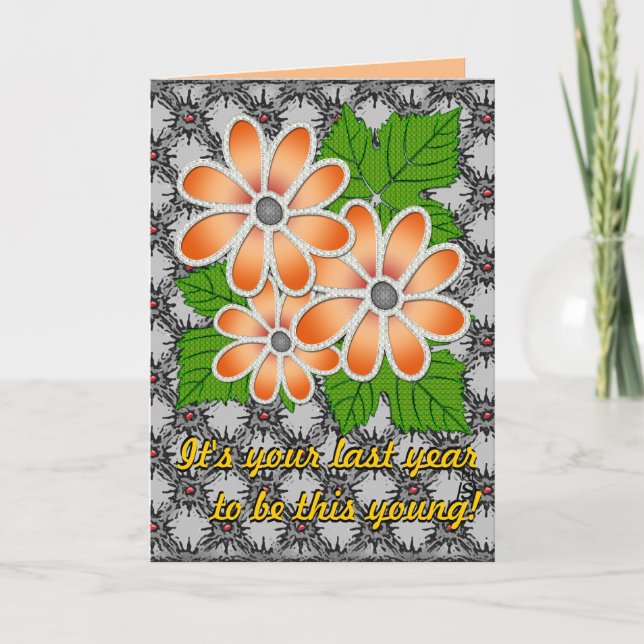 Cartão Margarida #2 (Cartão de aniversário) (Frente)