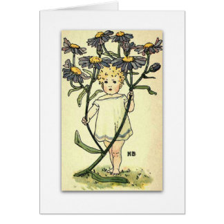 Cartão Margarida de Michaelmas bonita por NELLIE BENSON