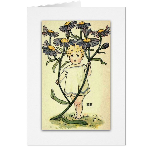 Cartão Margarida de Michaelmas bonita por NELLIE BENSON (Frente)