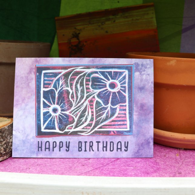 Cartão Margarida roxa (Criador carregado)