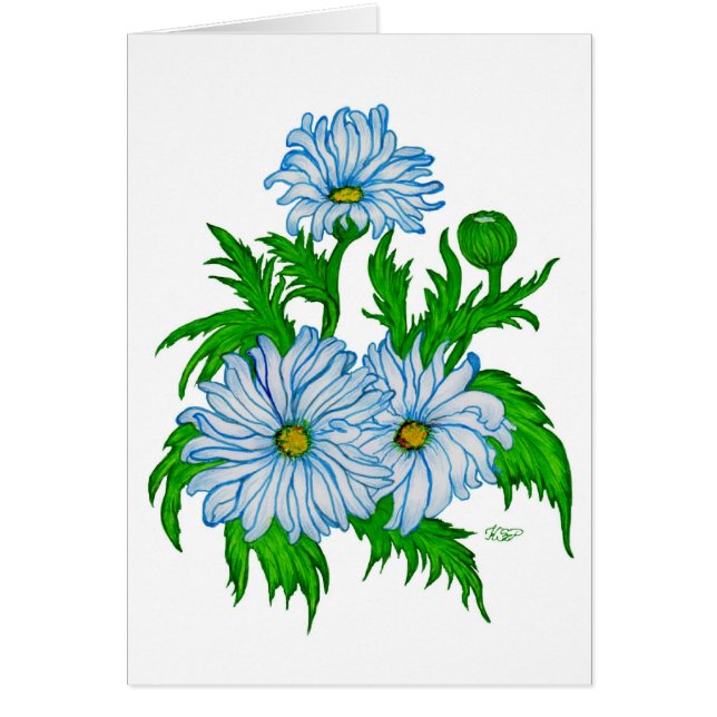 Cartão Margeriten Blume (Frente)