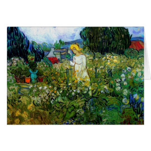 Cartão Marguerite Gachet em Jardim Van Gogh Belas Artes