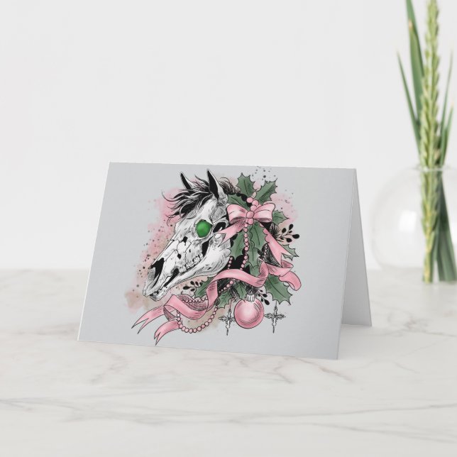 Cartão Mari Lwyd (Frente)