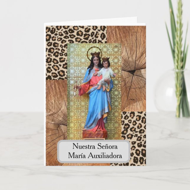 Cartão María, Auxiliadora de los Cristianos Card (Frente)