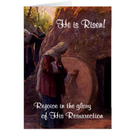 Cartão Maria Madalena extraordinária no túmulo vazio de