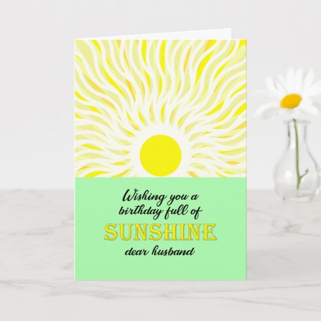 Cartão Marido Bright Sunshine Card (Planta pequena)