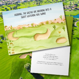 Cartão Marido, Curso de Golfe do Deserto de Aniversário, 