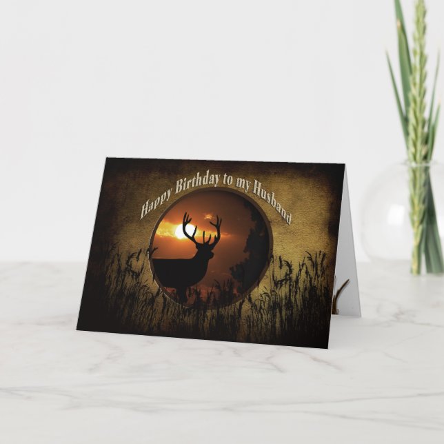 CARTÃO MARIDO DE ANIVERSÁRIO - CAÇADOR DE CERVEJA (Frente)