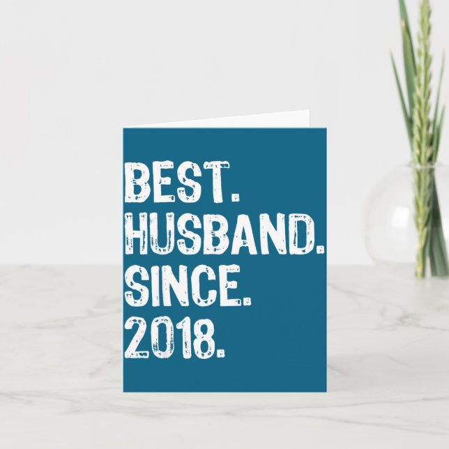 Cartão Marido Desde 2018 1º Casamento (Frente)