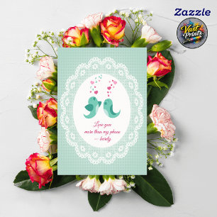 Cartão Marido Engraçado Dia dos Namorados Pássaros do Amo