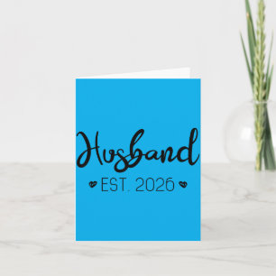 Cartão Marido Est 2026 Casal Casado Festa de Casamento