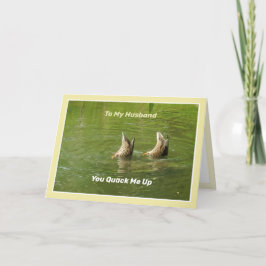 Cartão Marido Feliz Aniversário Bonito Patos Engraçados