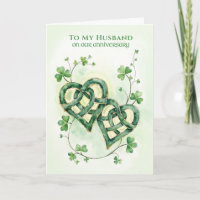 Marido Feliz Aniversário Corações Celtas Amor Irla