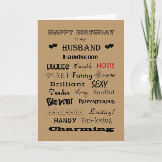 Cartão Marido Feliz Aniversário Palavras de Louvor