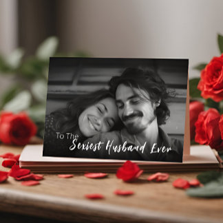 Cartão Marido Mais Sexy de Todos os Tempos Foto Dia dos N