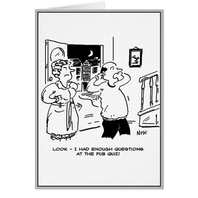 Cartão Marido não quer questionar (Frente)