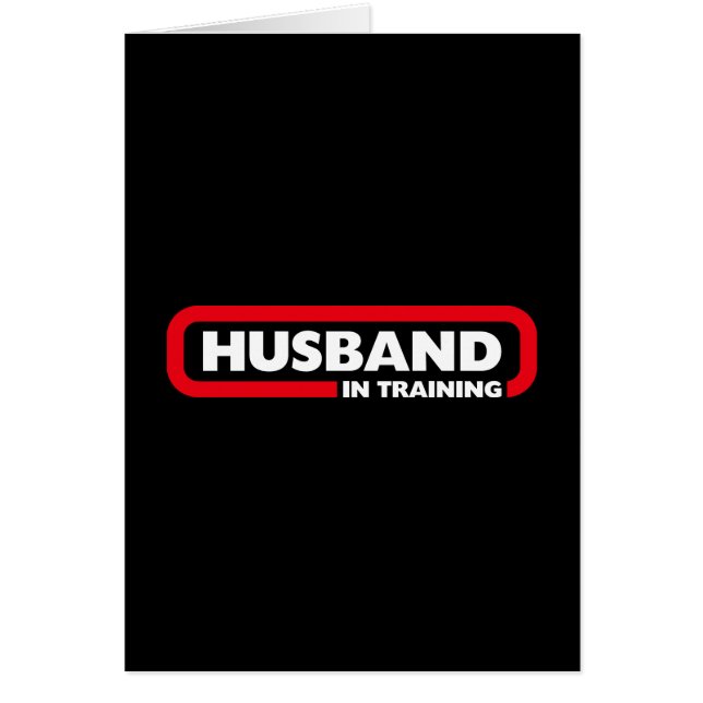 Cartão Marido no treinamento (Frente)