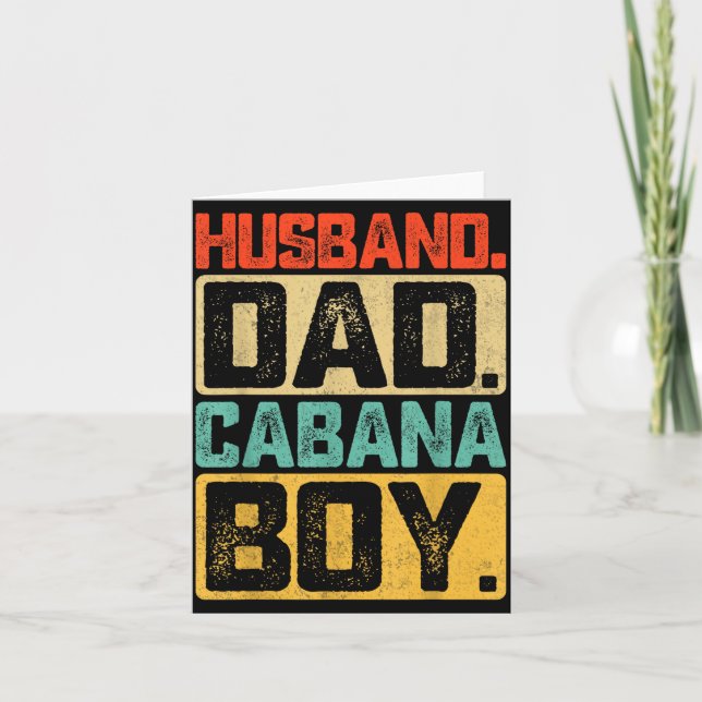 Cartão Marido Pai Cabana Dia dos Pais (Frente)