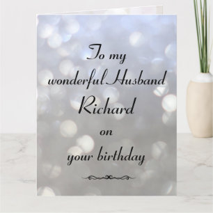 Cartão Marido Personalizado Aniversário