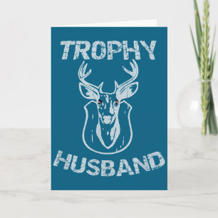 Cartão Marido Troféu Buck Ilustração Masculina