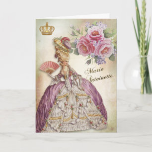 Cartão Marie Antoinette Greeting Card Rose Bloom
