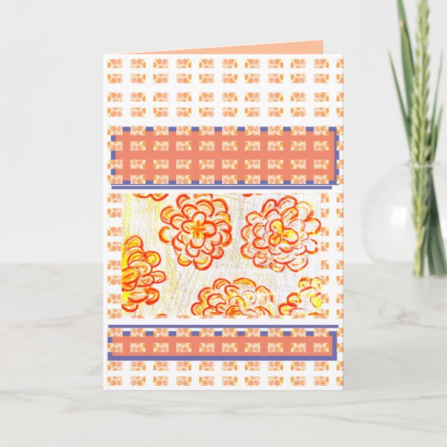 Cartão Marigolds Birthday (Frente)