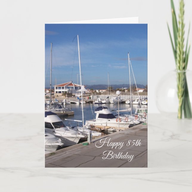 Cartão Marina Personalizou o 85º aniversário (Frente)