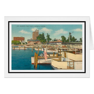 Cartão Marina Sarasota, Flórida