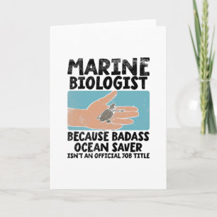 Cartão Marine Biologist