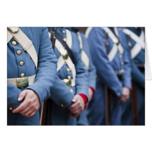 Cartão Marines da era da Guerra Civil dos EUA, militar