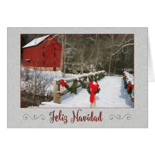 Cartão Marinha de pintura de inverno