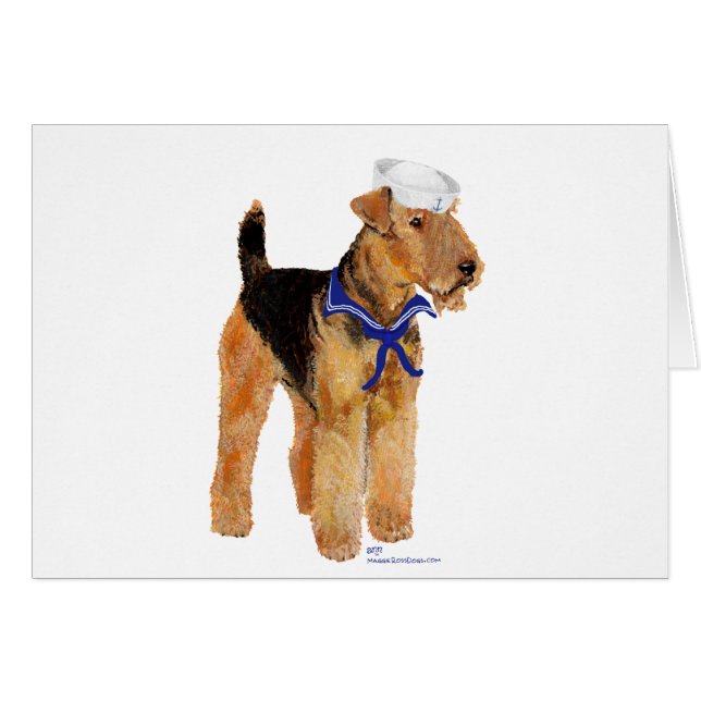 Cartão Marinheiro Cachorro Salgado (Frente Horizontal)