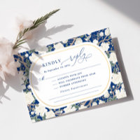 Marinho Azul Chinoiserie Floral Casamento Floral R