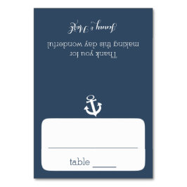 Cartão Marinho Azul Sentado