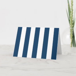 Cartão Marinho Blue Stripes, White Stripes, Padrão Stripe