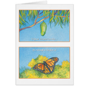 Cartão Mariposa Monarca, tarjeta