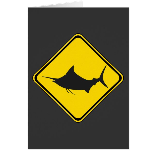 Cartão Marlin Azul Cruzando! (Frente)