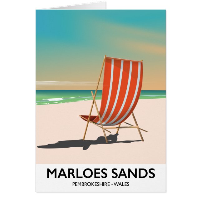 Cartão marloes areias pembrokeshire wales (Frente)