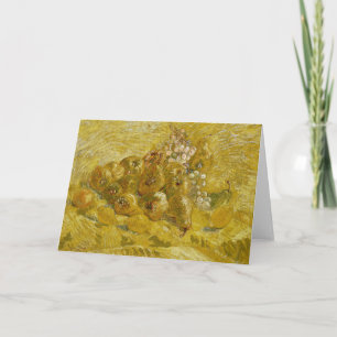 Cartão Marmelos, Limões, Peras, Uvas   Vincent van Gogh